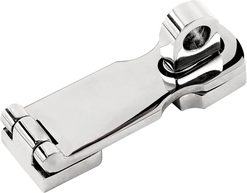 Jamiikury 1 Pcs 3 Inch Marine Grade Door Hasp, 316 Stainless Steel Swivel Safety Hasp, Heavy Duty Door Hasp with Turning Padlock Eye Mount - Image 1